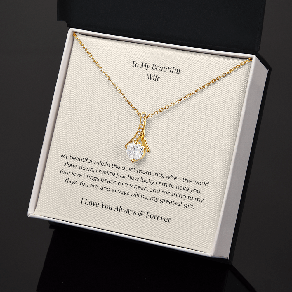 Alluring Beauty Necklace – Elegant Jewelry Gift for Women, Anniversary, Birthday & Valentine's Day
