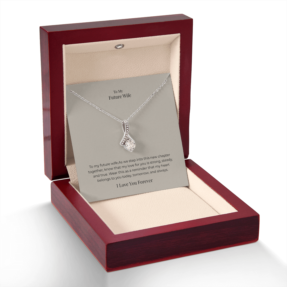 Future Wife Alluring Beauty Necklace – Elegant Romantic Jewelry Gift for Engagement, Proposal & Wedding Journey