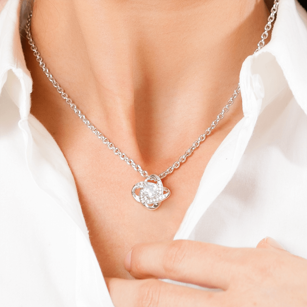 Future Wife Love Knot Necklace – Meaningful Promise Jewelry Gift for Engagement, Proposal & Wedding Journey