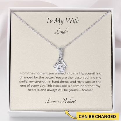 Personalized Alluring Beauty Necklace – Elegant Jewelry Gift for Women, Anniversary, Birthday & Valentine's Day