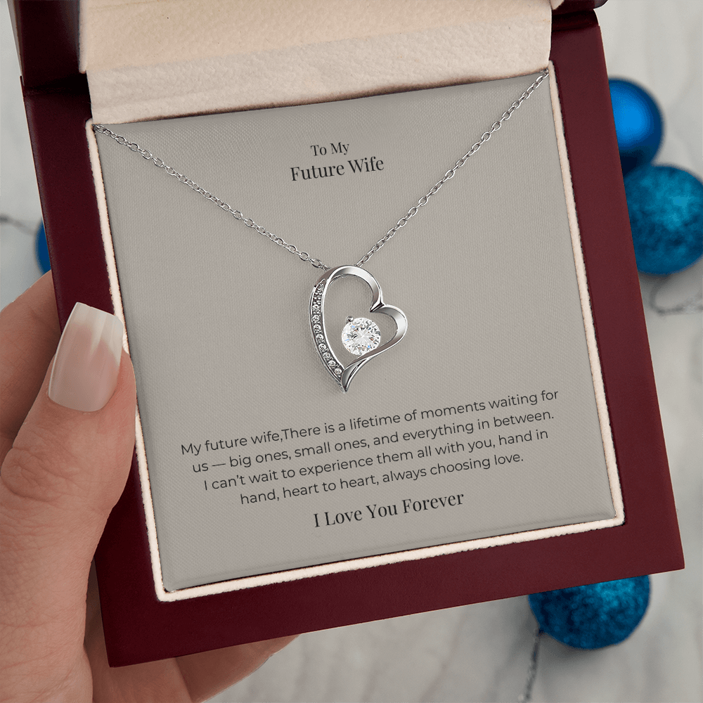 Future Wife Forever Love Necklace – Romantic Jewelry Gift for Engagement, Proposal, Wedding & Special Moments