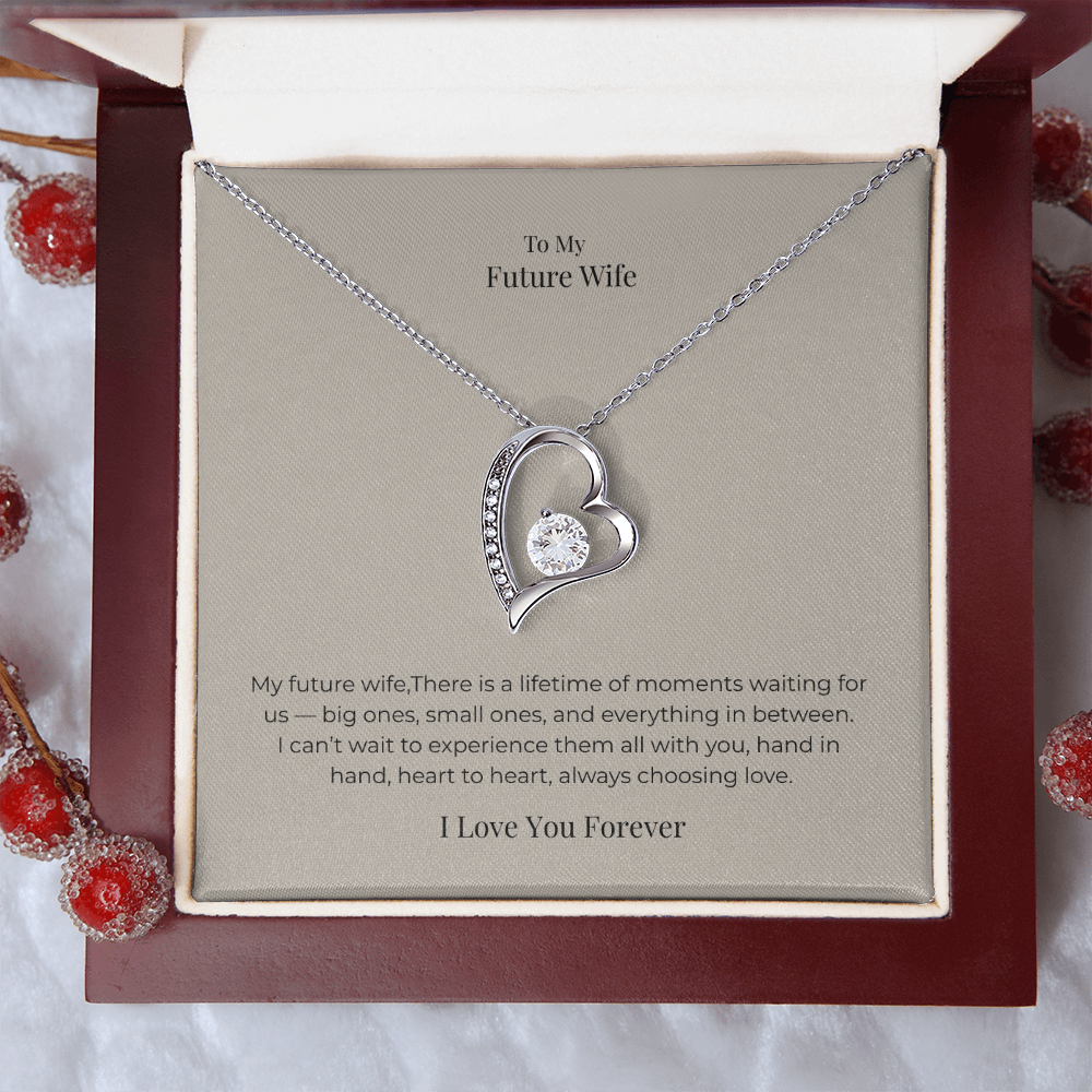 Future Wife Forever Love Necklace – Romantic Jewelry Gift for Engagement, Proposal, Wedding & Special Moments