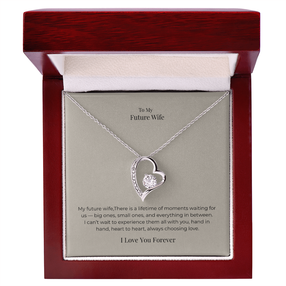 Future Wife Forever Love Necklace – Romantic Jewelry Gift for Engagement, Proposal, Wedding & Special Moments