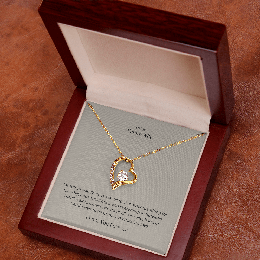 Future Wife Forever Love Necklace – Romantic Jewelry Gift for Engagement, Proposal, Wedding & Special Moments
