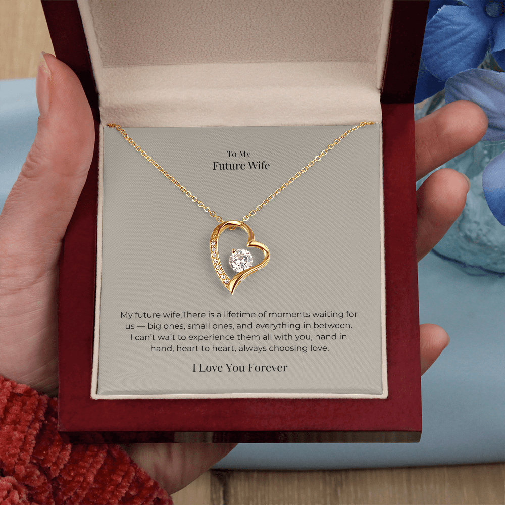 Future Wife Forever Love Necklace – Romantic Jewelry Gift for Engagement, Proposal, Wedding & Special Moments