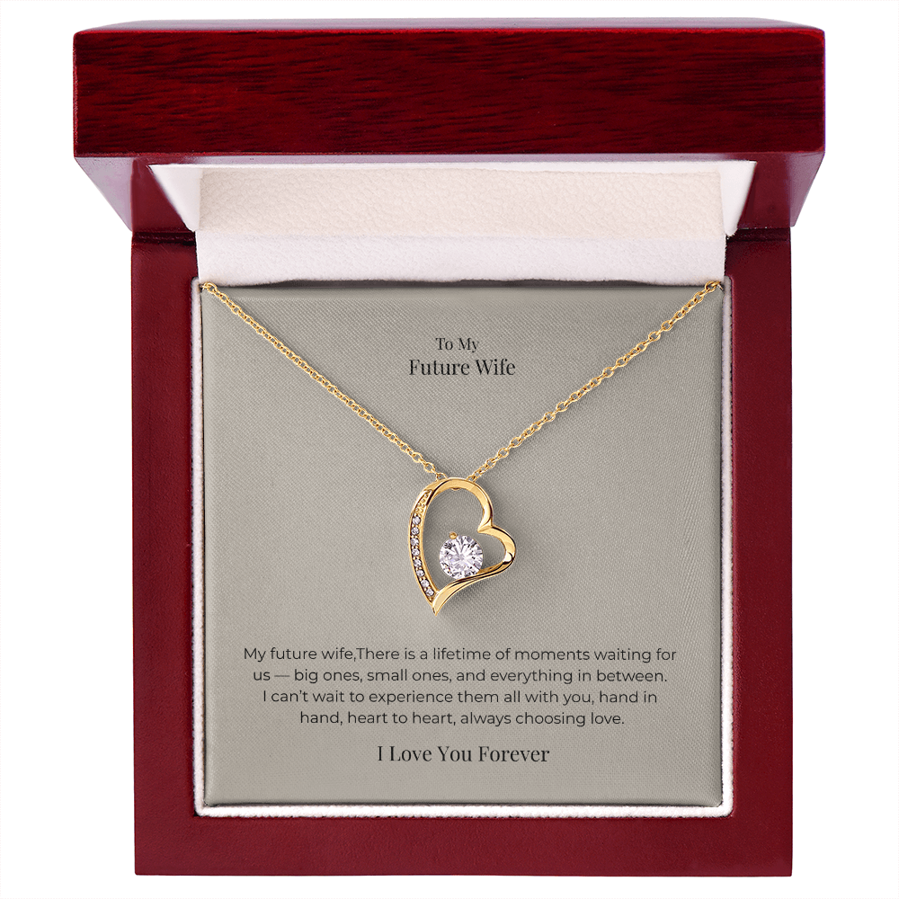 Future Wife Forever Love Necklace – Romantic Jewelry Gift for Engagement, Proposal, Wedding & Special Moments