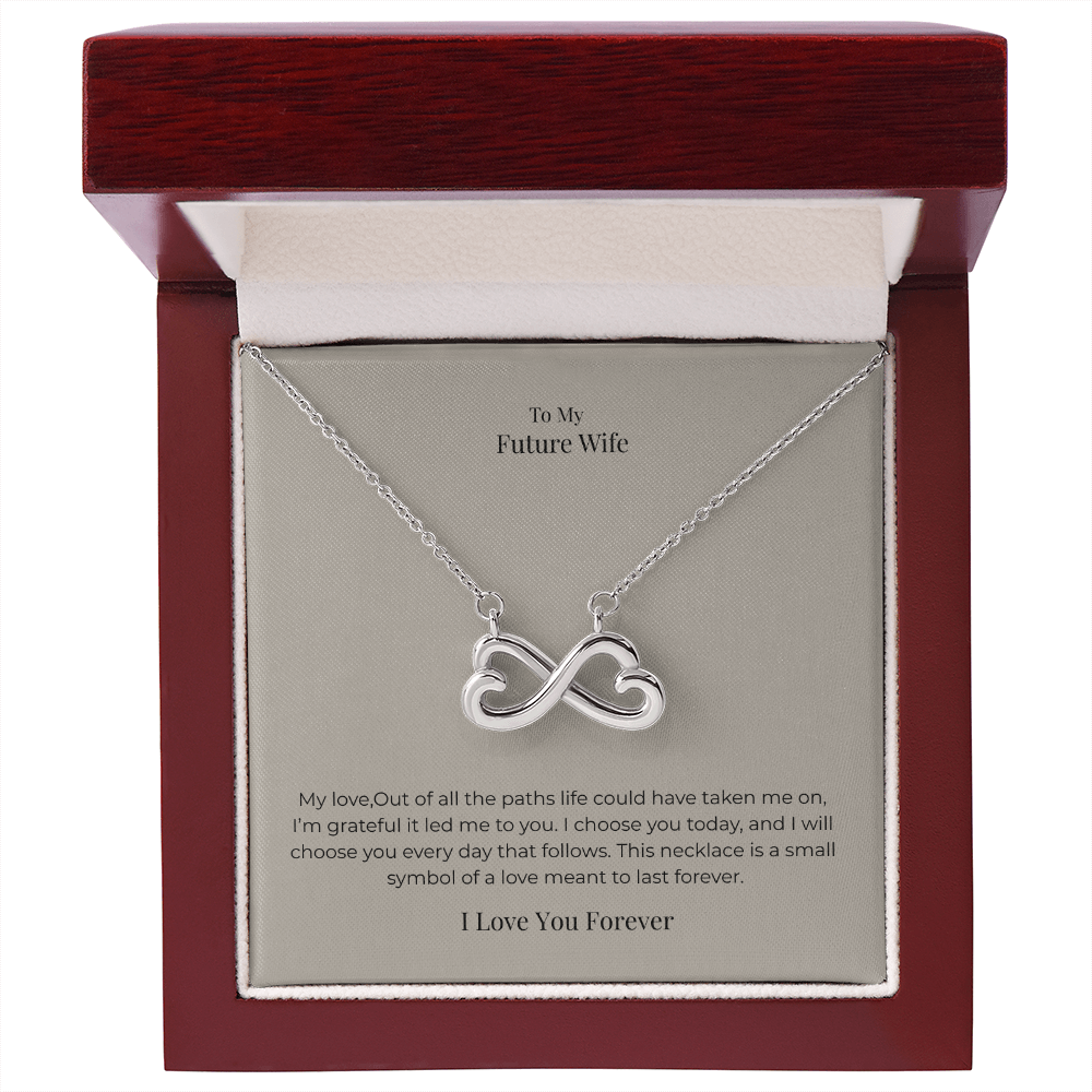 Future Wife Endless Love Necklace – Romantic Jewelry Gift for Engagement, Proposal & Wedding Journey