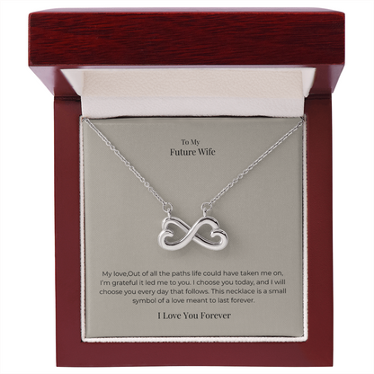 Future Wife Endless Love Necklace – Romantic Jewelry Gift for Engagement, Proposal & Wedding Journey