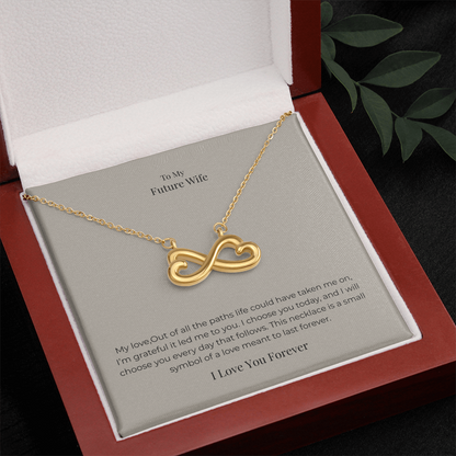 Future Wife Endless Love Necklace – Romantic Jewelry Gift for Engagement, Proposal & Wedding Journey