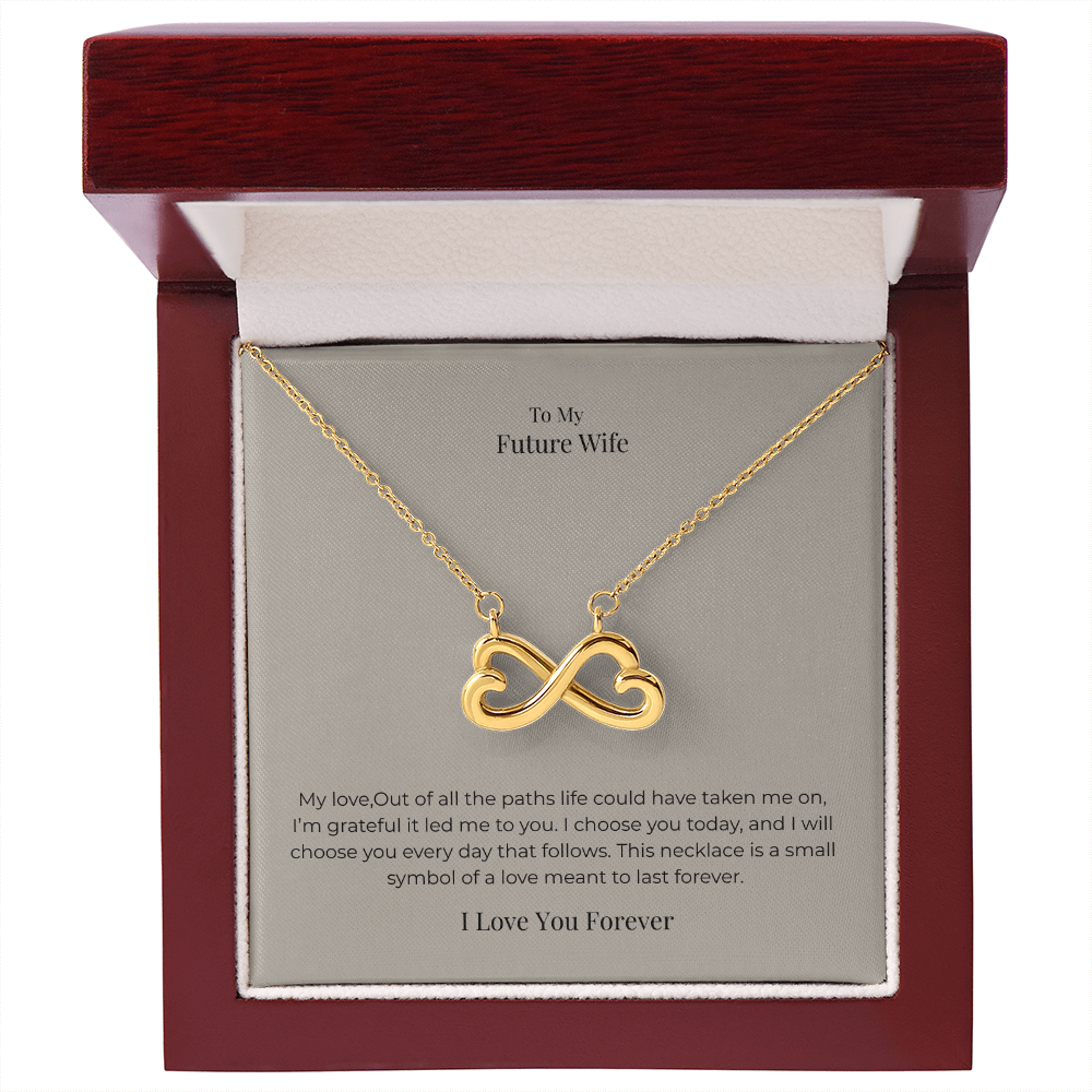 Future Wife Endless Love Necklace – Romantic Jewelry Gift for Engagement, Proposal & Wedding Journey