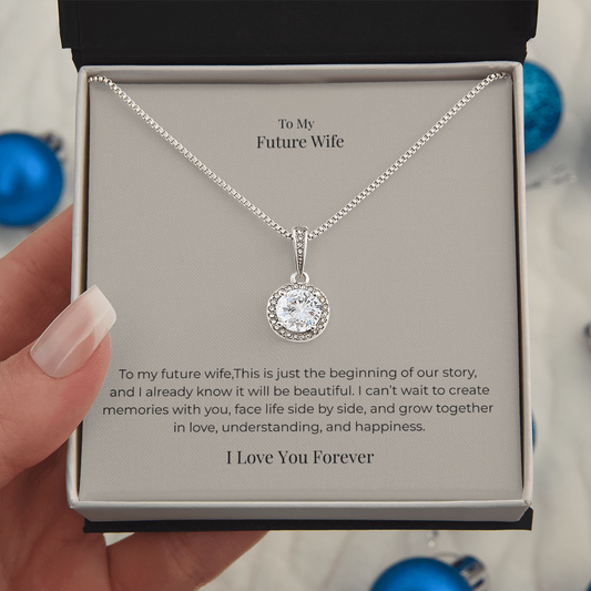 Future Wife Eternal Hope Necklace – Romantic Promise Jewelry Gift for Engagement, Anniversary & Special Occasions