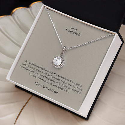Future Wife Eternal Hope Necklace – Romantic Promise Jewelry Gift for Engagement, Anniversary & Special Occasions