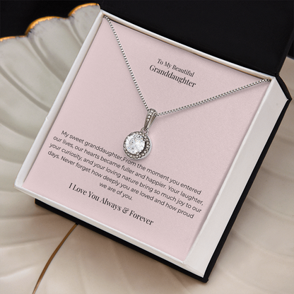 My Granddaughter Eternal Hope Necklace – A Timeless Reminder to Dream Big, Believe in Yourself & Shine Bright