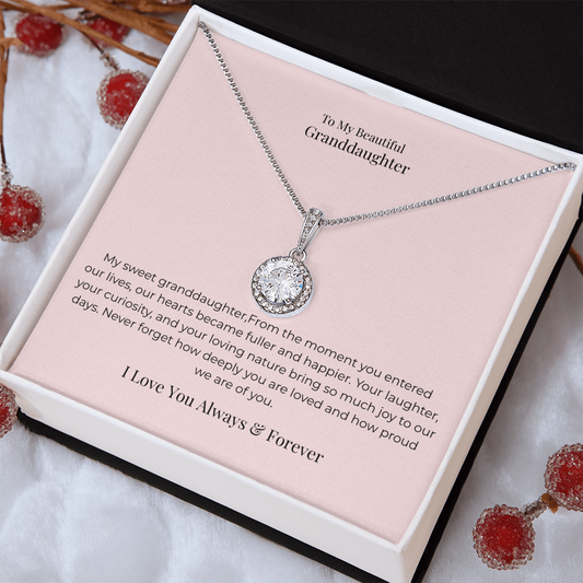 My Granddaughter Eternal Hope Necklace – A Timeless Reminder to Dream Big, Believe in Yourself & Shine Bright