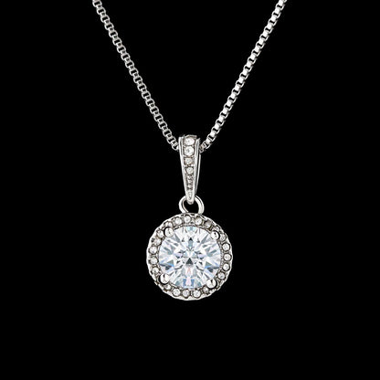 To My Wife Eternal Love Necklace – Touching Message Card Jewelry Gift from Husband