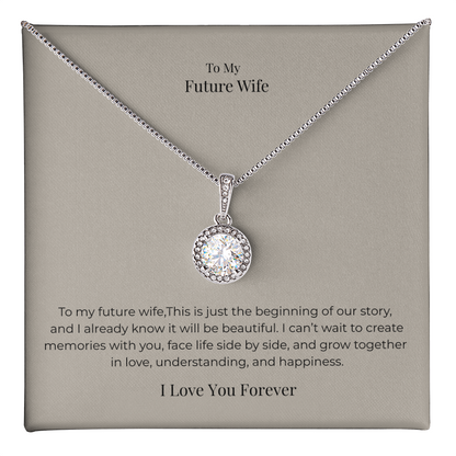 Future Wife Eternal Hope Necklace – Romantic Promise Jewelry Gift for Engagement, Anniversary & Special Occasions