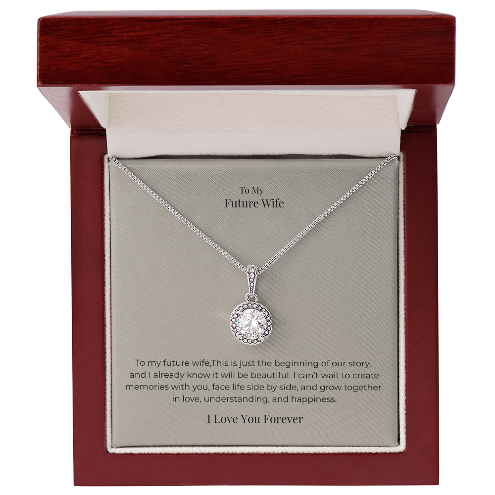Future Wife Eternal Hope Necklace – Romantic Promise Jewelry Gift for Engagement, Anniversary & Special Occasions