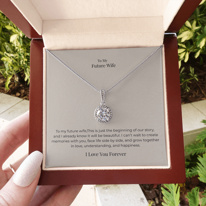 Future Wife Eternal Hope Necklace – Romantic Promise Jewelry Gift for Engagement, Anniversary & Special Occasions