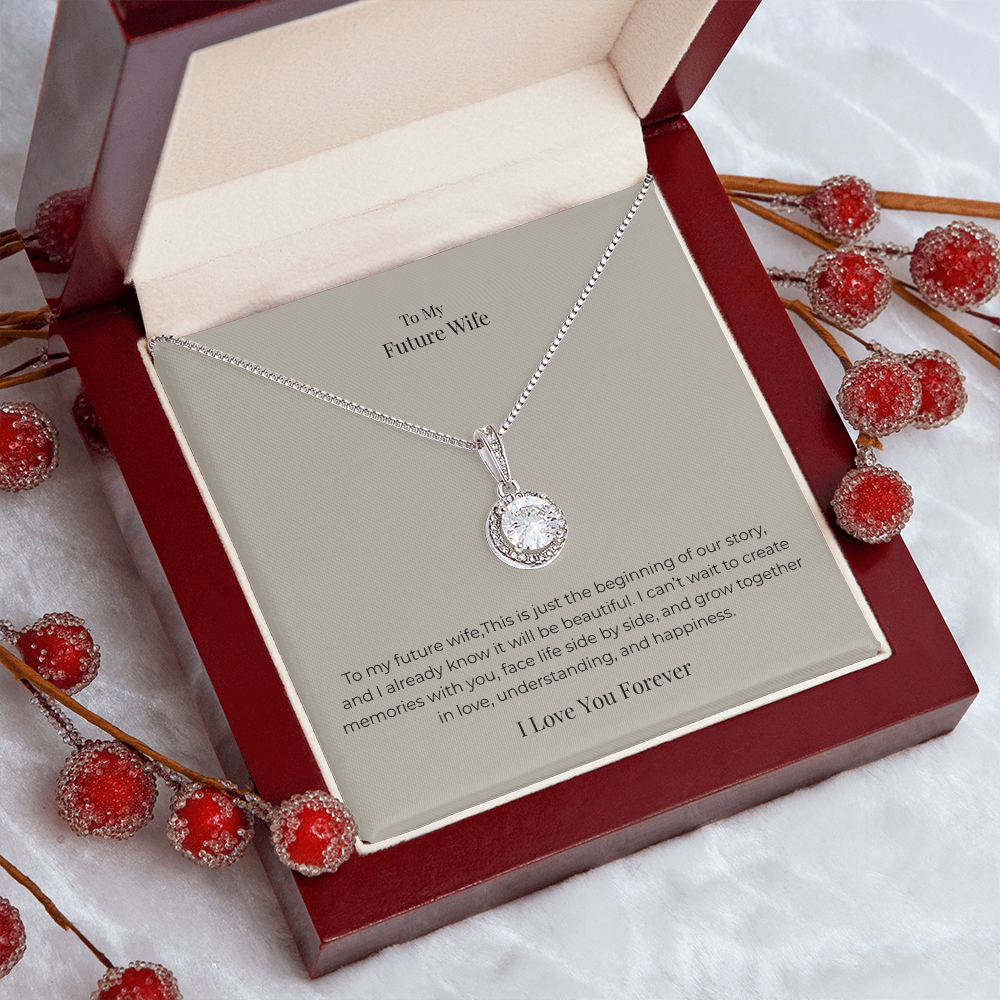 Future Wife Eternal Hope Necklace – Romantic Promise Jewelry Gift for Engagement, Anniversary & Special Occasions