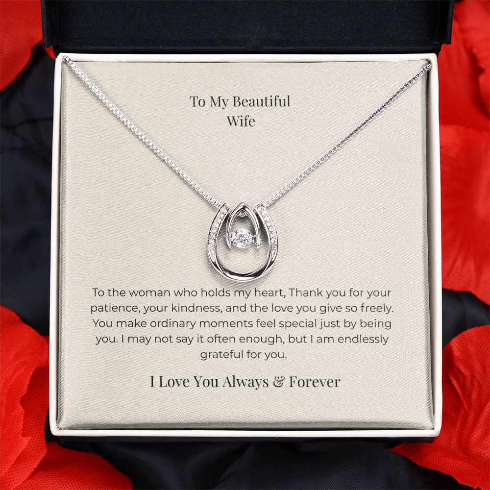 To My Wife Forever Together Necklace – Romantic Keepsake Jewelry Gift for Special Occasions