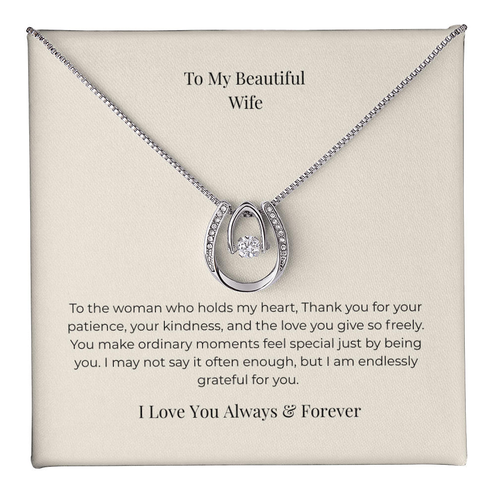 To My Wife Forever Together Necklace – Romantic Keepsake Jewelry Gift for Special Occasions