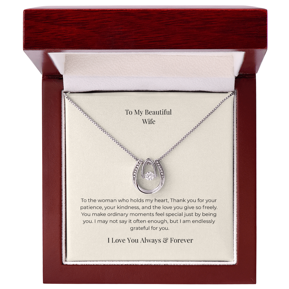 To My Wife Forever Together Necklace – Romantic Keepsake Jewelry Gift for Special Occasions