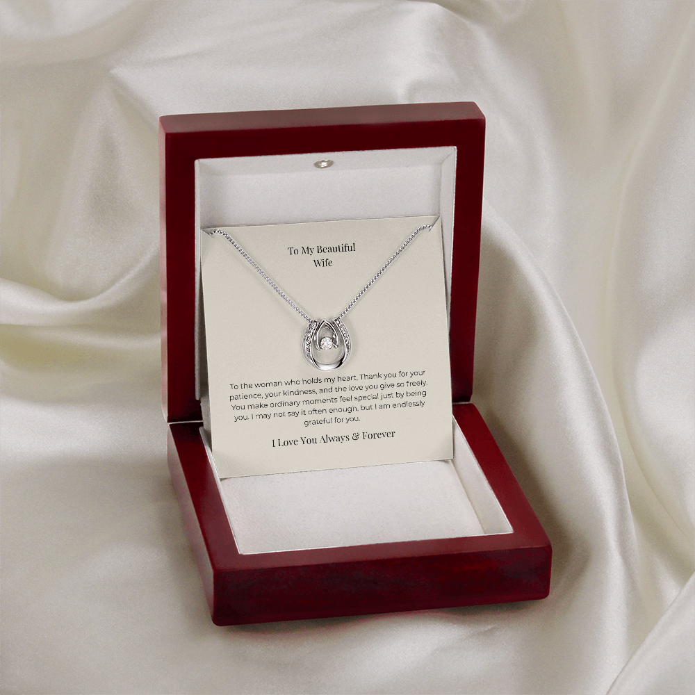 To My Wife Forever Together Necklace – Romantic Keepsake Jewelry Gift for Special Occasions
