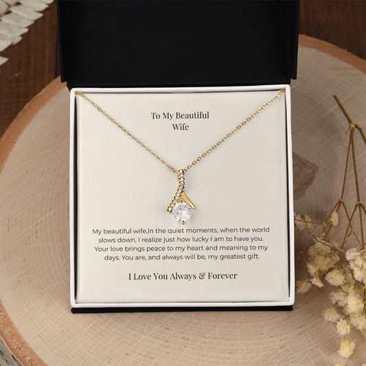 Alluring Beauty Necklace – Elegant Jewelry Gift for Women, Anniversary, Birthday & Valentine's Day