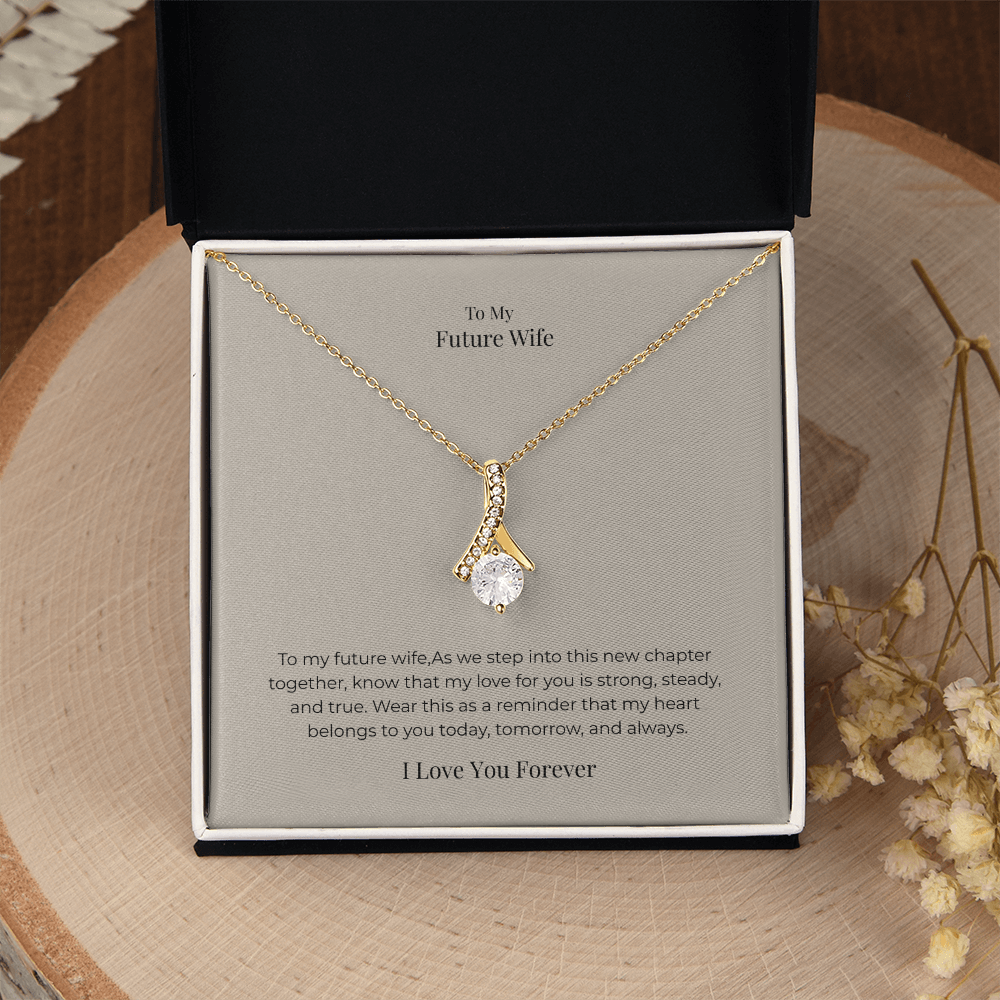 Future Wife Alluring Beauty Necklace – Elegant Romantic Jewelry Gift for Engagement, Proposal & Wedding Journey