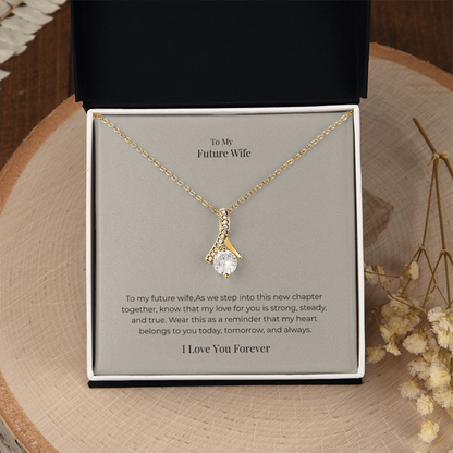 Future Wife Alluring Beauty Necklace – Elegant Romantic Jewelry Gift for Engagement, Proposal & Wedding Journey