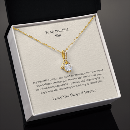 Alluring Beauty Necklace – Elegant Jewelry Gift for Women, Anniversary, Birthday & Valentine's Day