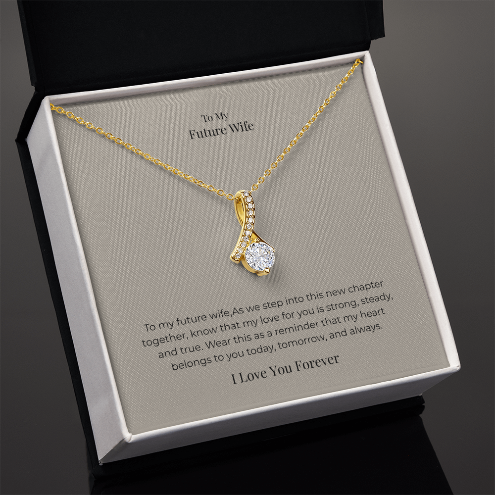 Future Wife Alluring Beauty Necklace – Elegant Romantic Jewelry Gift for Engagement, Proposal & Wedding Journey