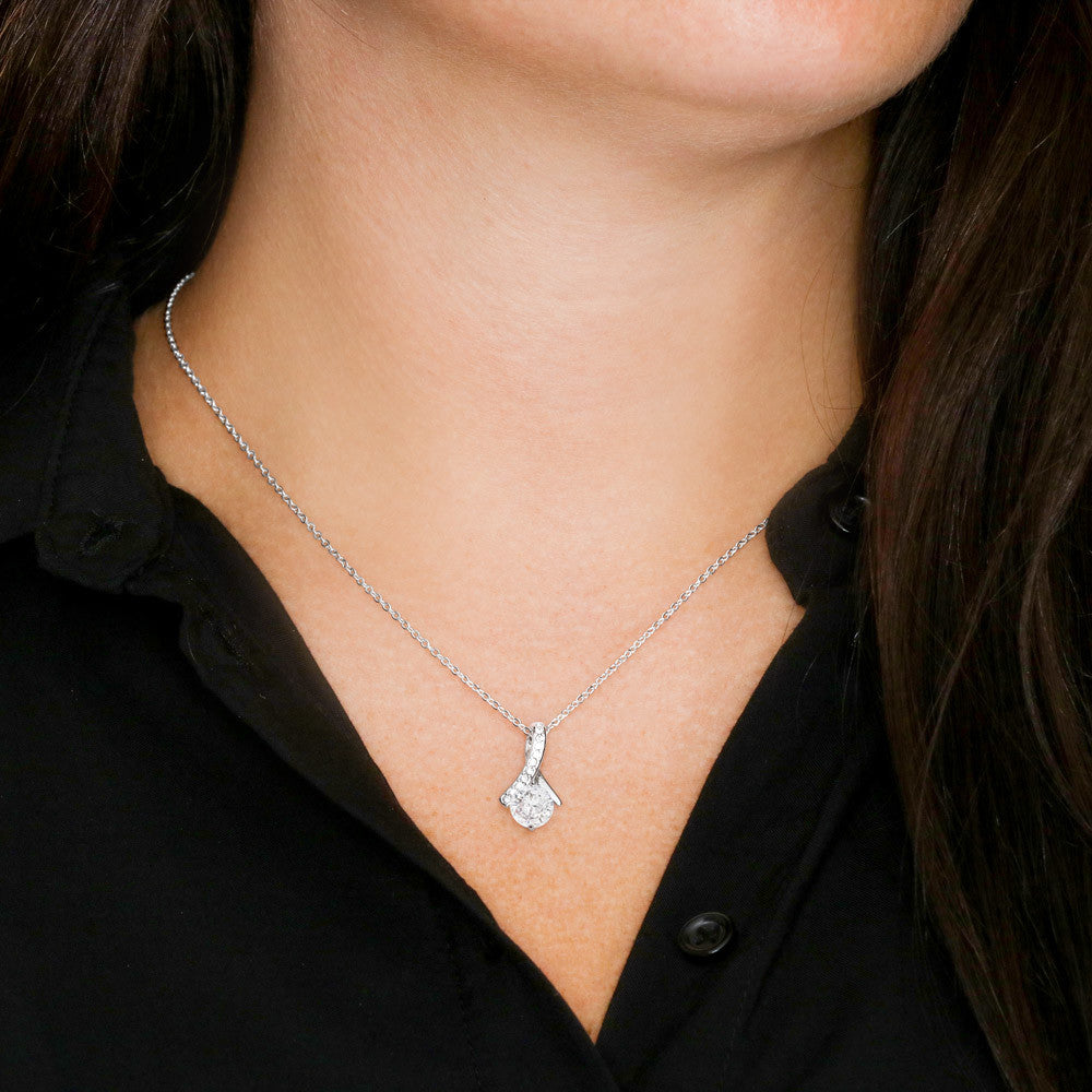 Alluring Beauty Necklace for Mom – Elegant Jewelry Gift for Mother's Day, Birthday & Christmas from Daughter or Son