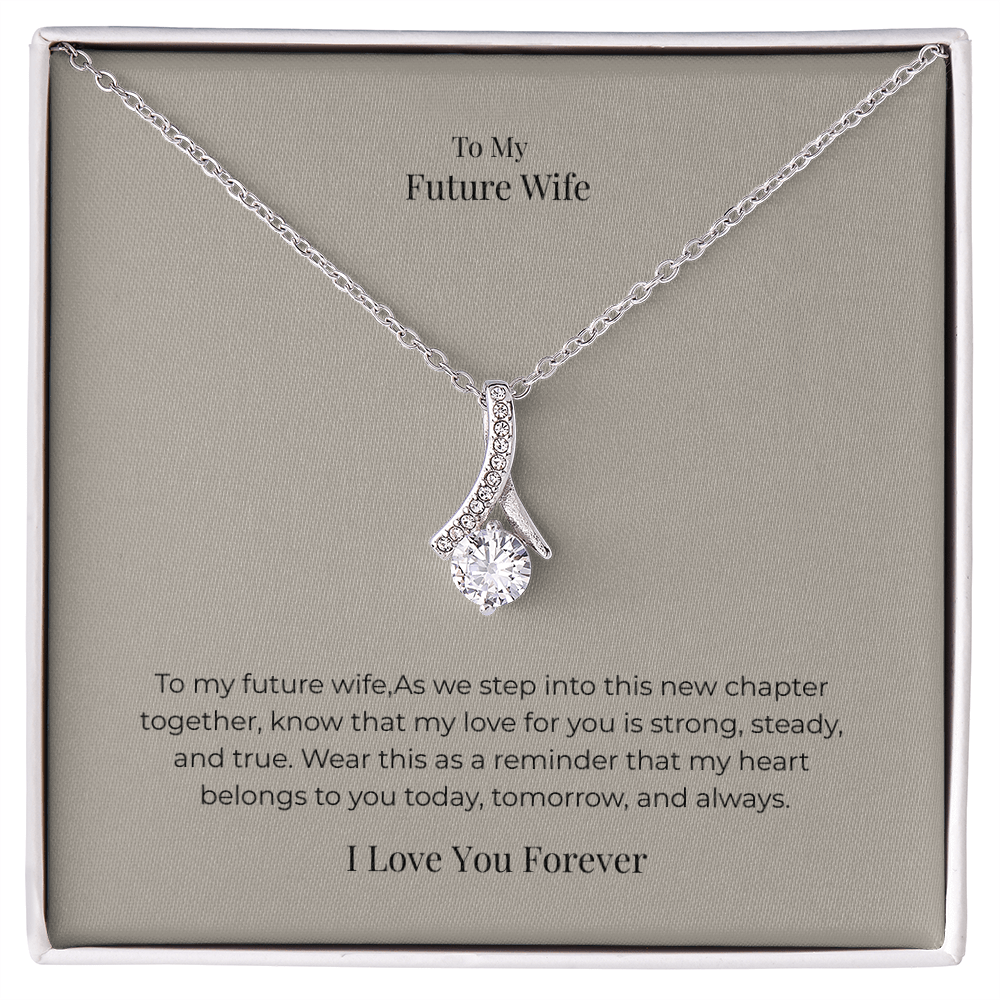 Future Wife Alluring Beauty Necklace – Elegant Romantic Jewelry Gift for Engagement, Proposal & Wedding Journey