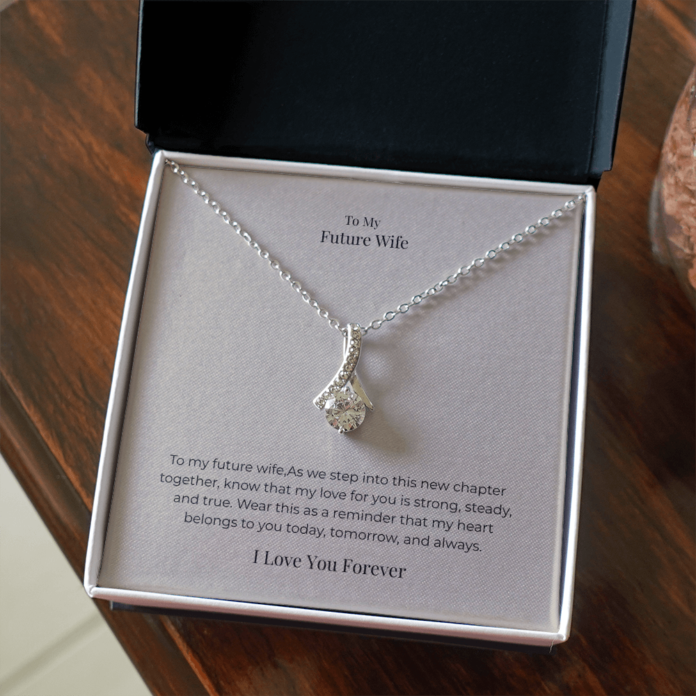 Future Wife Alluring Beauty Necklace – Elegant Romantic Jewelry Gift for Engagement, Proposal & Wedding Journey