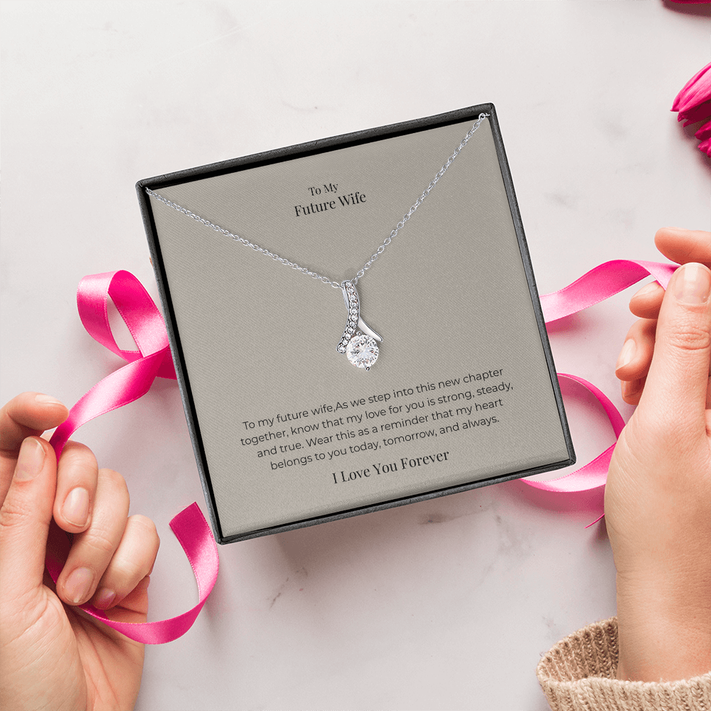 Future Wife Alluring Beauty Necklace – Elegant Romantic Jewelry Gift for Engagement, Proposal & Wedding Journey