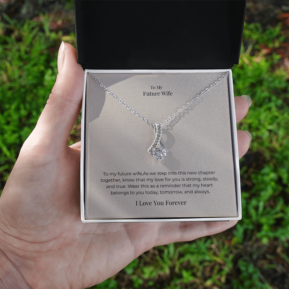 Future Wife Alluring Beauty Necklace – Elegant Romantic Jewelry Gift for Engagement, Proposal & Wedding Journey