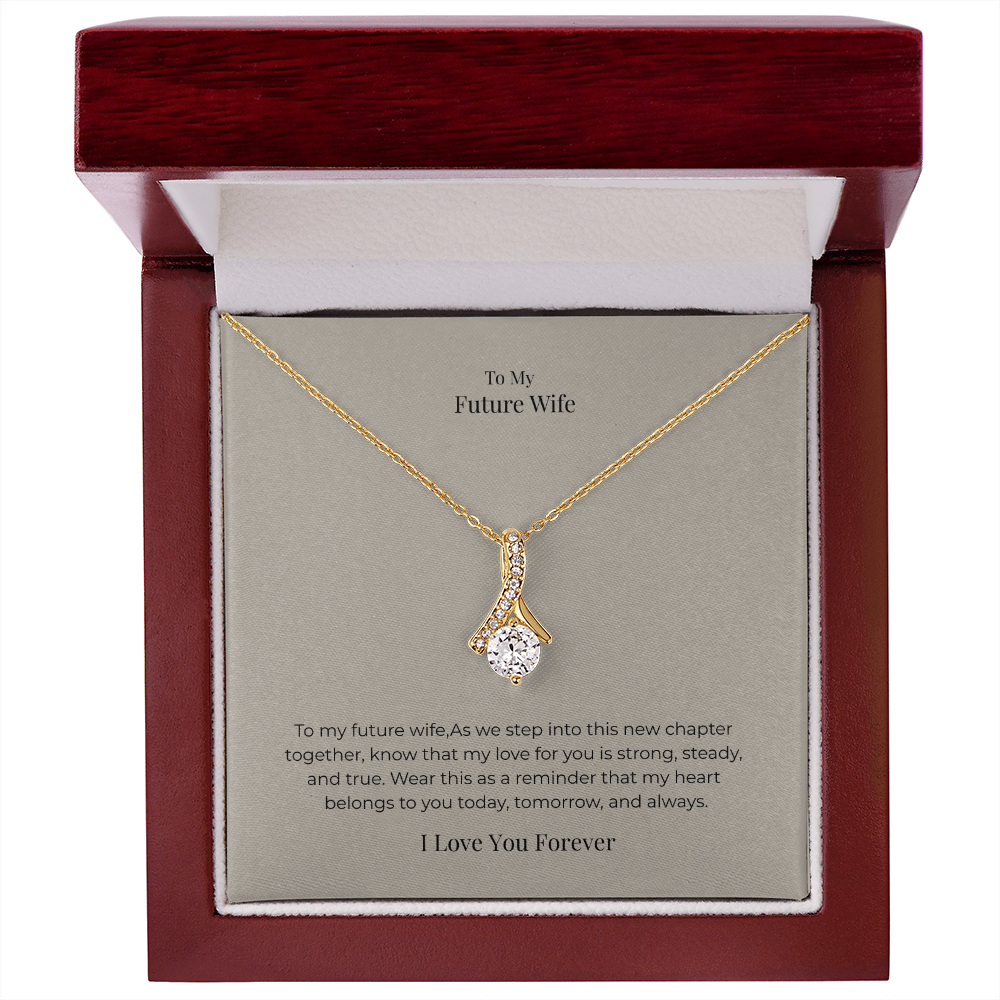 Future Wife Alluring Beauty Necklace – Elegant Romantic Jewelry Gift for Engagement, Proposal & Wedding Journey
