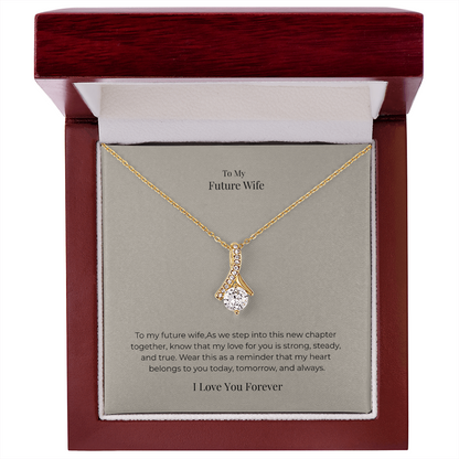 Future Wife Alluring Beauty Necklace – Elegant Romantic Jewelry Gift for Engagement, Proposal & Wedding Journey