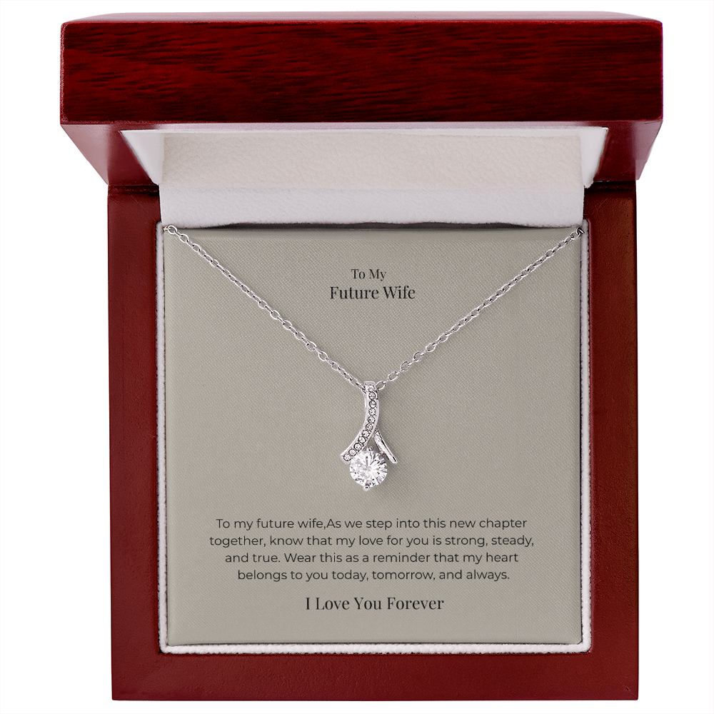 Future Wife Alluring Beauty Necklace – Elegant Romantic Jewelry Gift for Engagement, Proposal & Wedding Journey