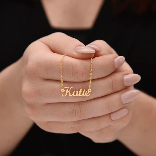Personalized Name Necklace – Custom Gold, Silver & Rose Gold Name Jewelry Gift