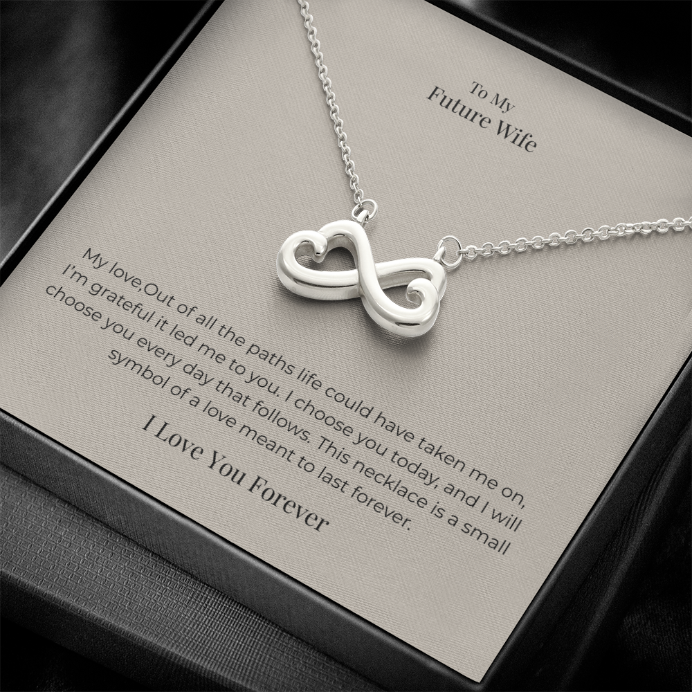 Future Wife Endless Love Necklace – Romantic Jewelry Gift for Engagement, Proposal & Wedding Journey