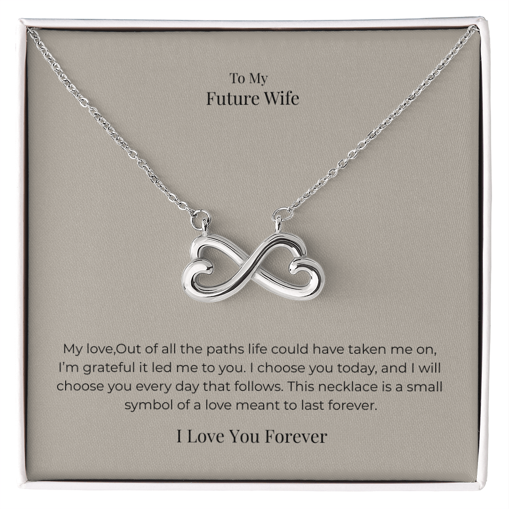 Future Wife Endless Love Necklace – Romantic Jewelry Gift for Engagement, Proposal & Wedding Journey