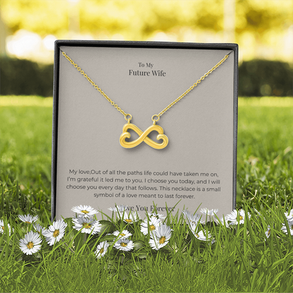 Future Wife Endless Love Necklace – Romantic Jewelry Gift for Engagement, Proposal & Wedding Journey