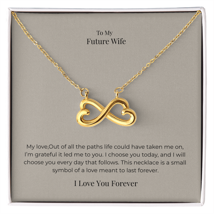 Future Wife Endless Love Necklace – Romantic Jewelry Gift for Engagement, Proposal & Wedding Journey