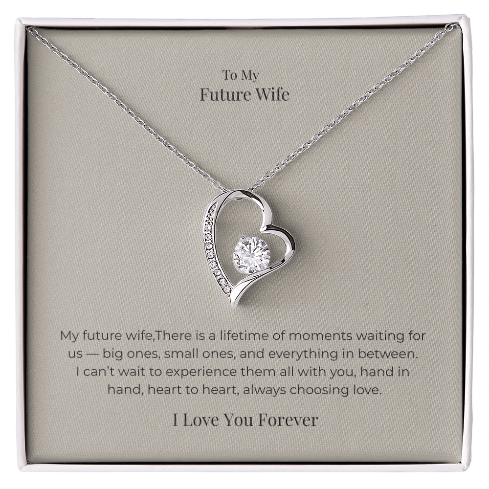 Future Wife Forever Love Necklace – Romantic Jewelry Gift for Engagement, Proposal, Wedding & Special Moments