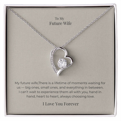 Future Wife Forever Love Necklace – Romantic Jewelry Gift for Engagement, Proposal, Wedding & Special Moments