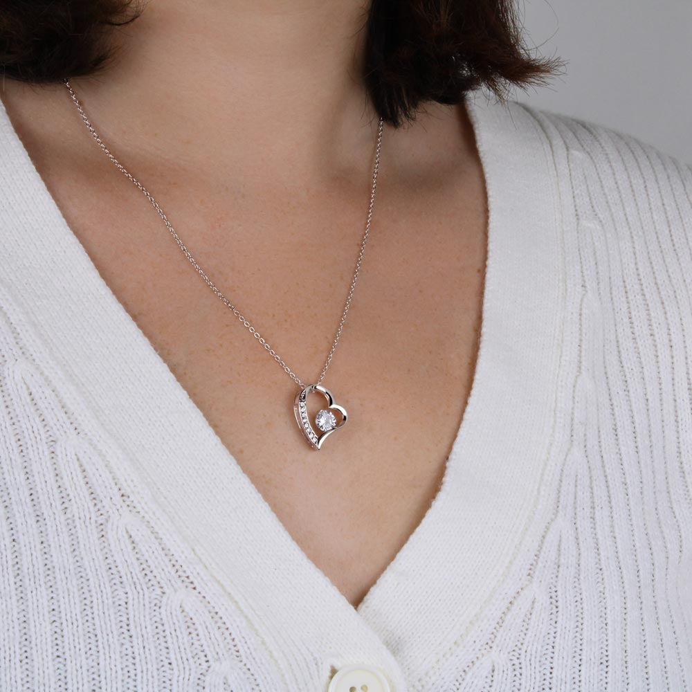 Forever Love Necklace for Mom – Timeless Jewelry Gift from Daughter or Son for Mother's Day, Birthday & Christmas