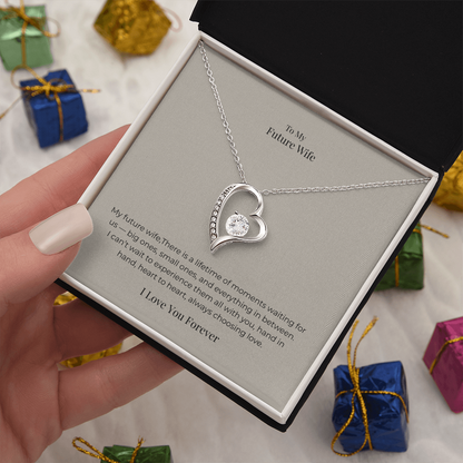 Future Wife Forever Love Necklace – Romantic Jewelry Gift for Engagement, Proposal, Wedding & Special Moments