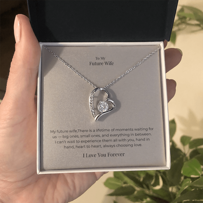 Future Wife Forever Love Necklace – Romantic Jewelry Gift for Engagement, Proposal, Wedding & Special Moments